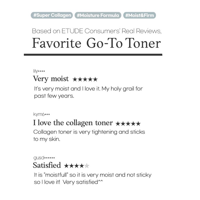 ETUDE HOUSE - Moistfull Collagen Facial Toner 200ml