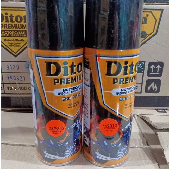 DITON Premium Pilok Pilox Cat Semprot F 9013** Fluorescent Orange Stabilo Orange (400cc)