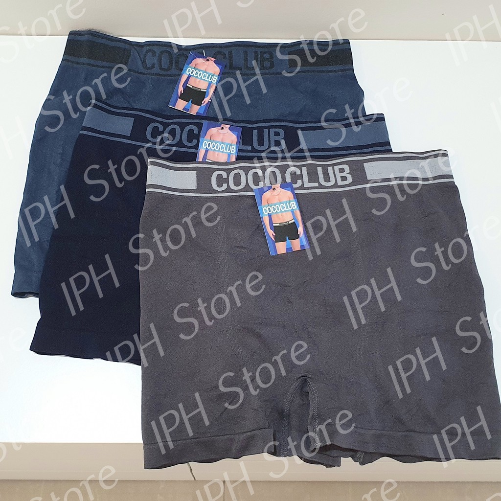 Celana Dalam / Underwear Boxer Pria Coco Club 3242 (Bahan Rajut)