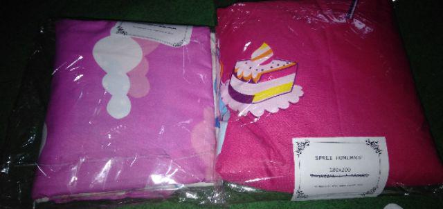 Grosir Sprei Sorong Homemade Bahan Katun Lembut Adem