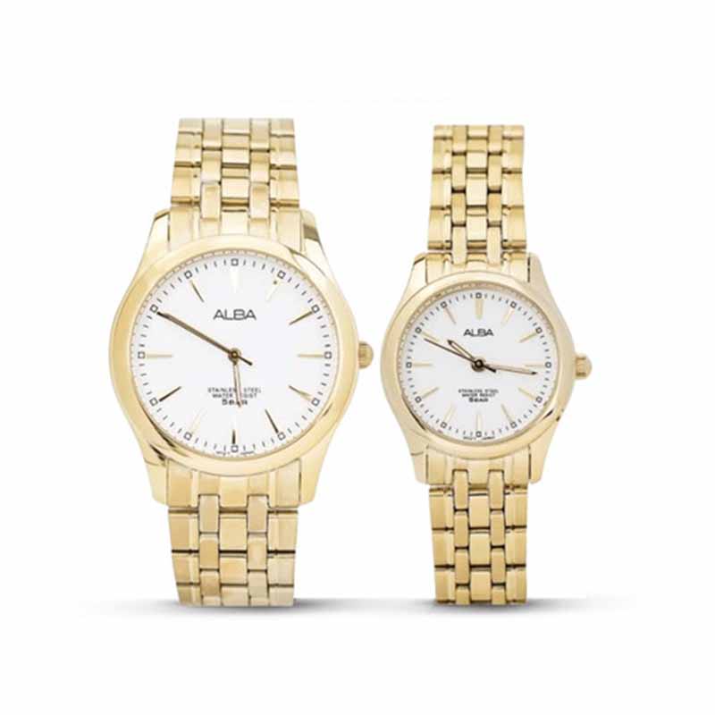 JAM TANGAN COUPLE ORIGINAL ALBA ARSY08 ARSY08X1 and ALBA ARSY24 ARSY24X1 JAM TANGAN ALBA ST