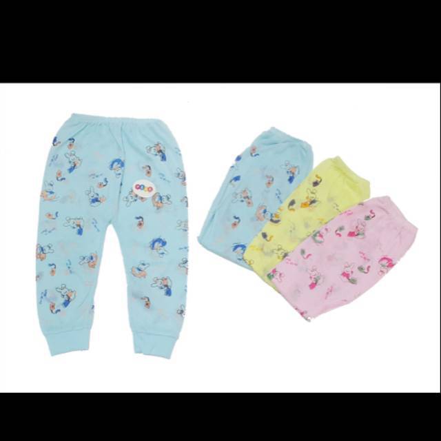 6PC CELANA PANJANG BAYI RENE MOTIF SIZE NB-CELANA PANJNAG BAYI RENE SABLON-CELANA PANJANG BAYI MURAH