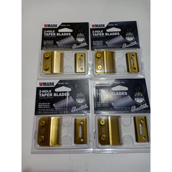 Mata Pisau Cukur Wahl Super Taper 2 Hole Magic Clip Clipper Blade Gold WMARK