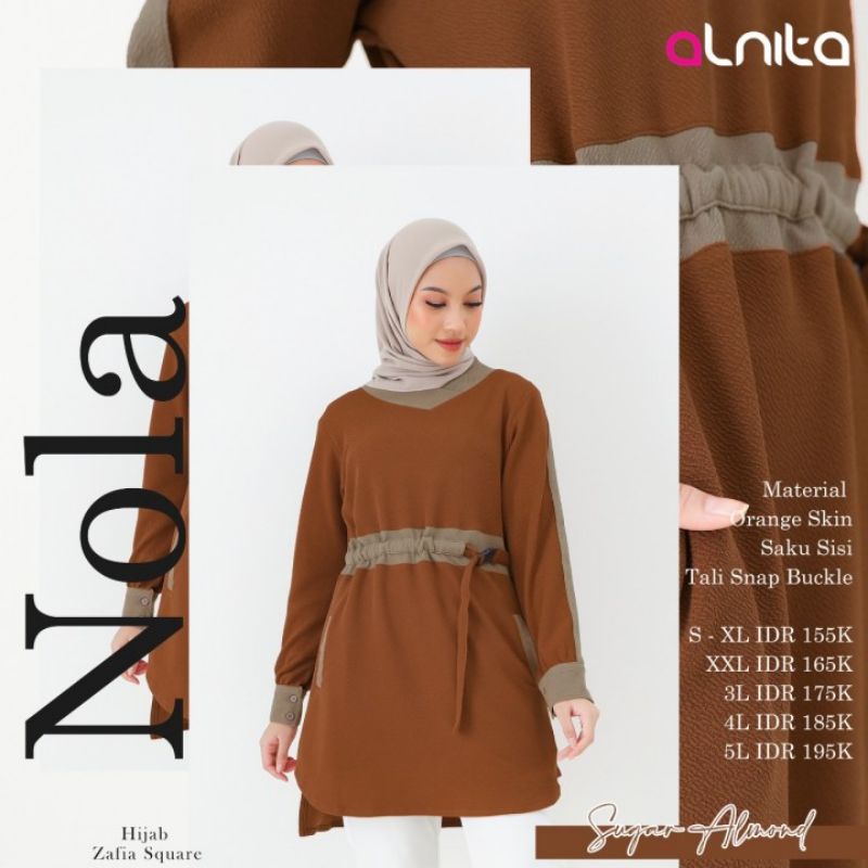 TUNIK ALNITA NOLA ATASAN ALNITA NOLA FASHION MUSLIM