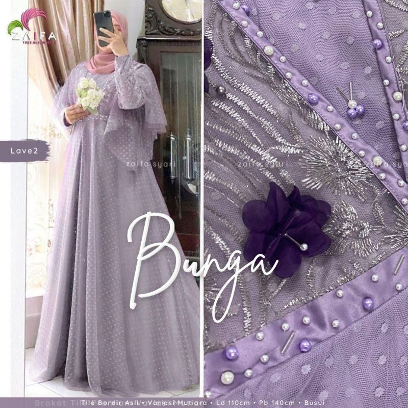 Seroja Dress Bunga Maxy Brukat Mutiara Veronica Maxy Seroja Maxy Dress Terbaru Dress Brukat Remaja Kekinian Nauren Dress Warna Lilac Brown Grey Latte Sage Green Dress Bridesmaid