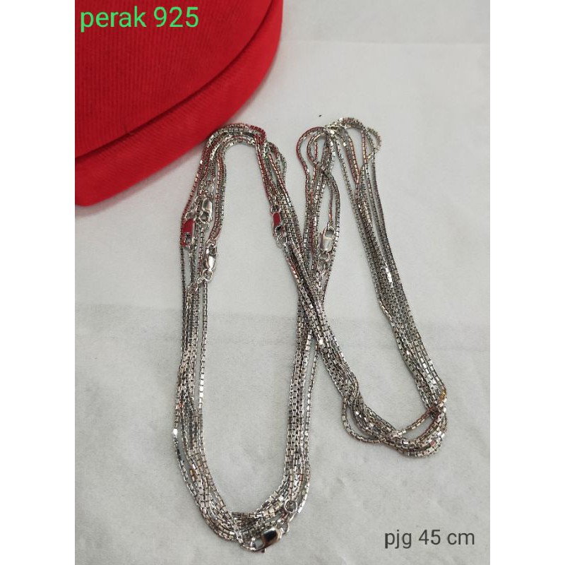 Kalung perak italy santa silver 925 pj kalung 45 cm