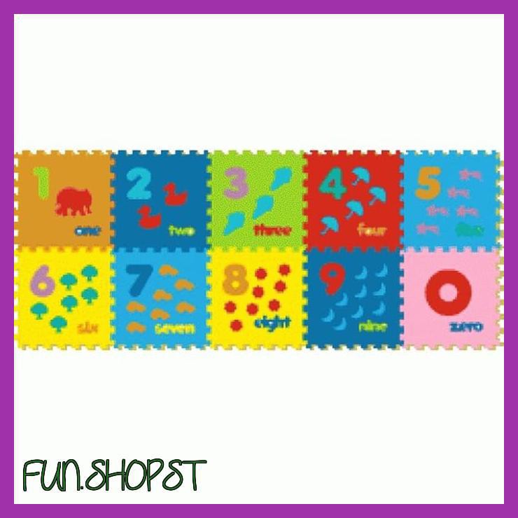 MAINAN ANAK - MATRAS EVAMATS / EVAMAT / PUZZLE ANGKA BERGAMBAR GAMBAR