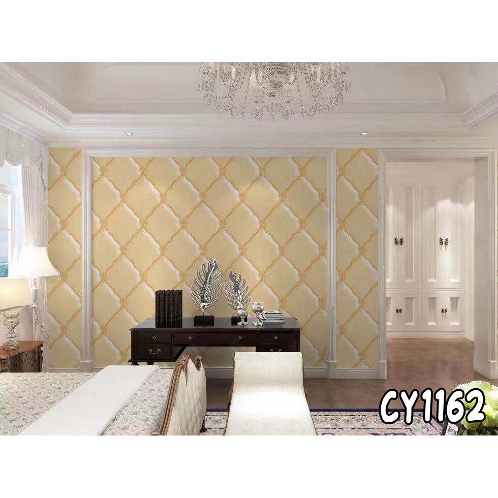 Wallpaper Stiker Dinding wallpaper 3D ukuran 45cm X 9meter dekorasi dinidng rumah