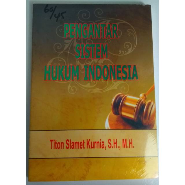 Jual Buku PENGANTAR SISTEM HUKUM INDONESIA By Titon Slamet Kurnia ...