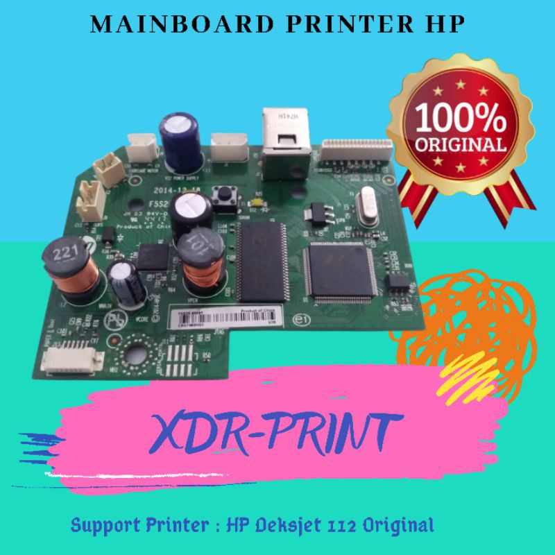 Mainboard Printer HP Deksjet 1112 inkjet logic board HP 1112 mesin motherboard printer HP 1112