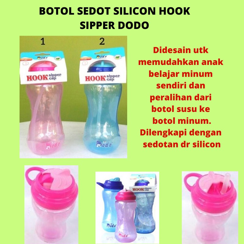 Botol Minum Sedotan Hook Sipper Dodo Botol Anak Botol Sedotan