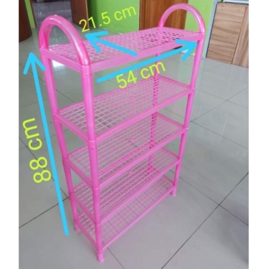 Rak Sepatu Plastik / Rak Susun / Rak Plastik / Rak Susun / Rak Serbaguna Susun 5 Furniture Tempat Se