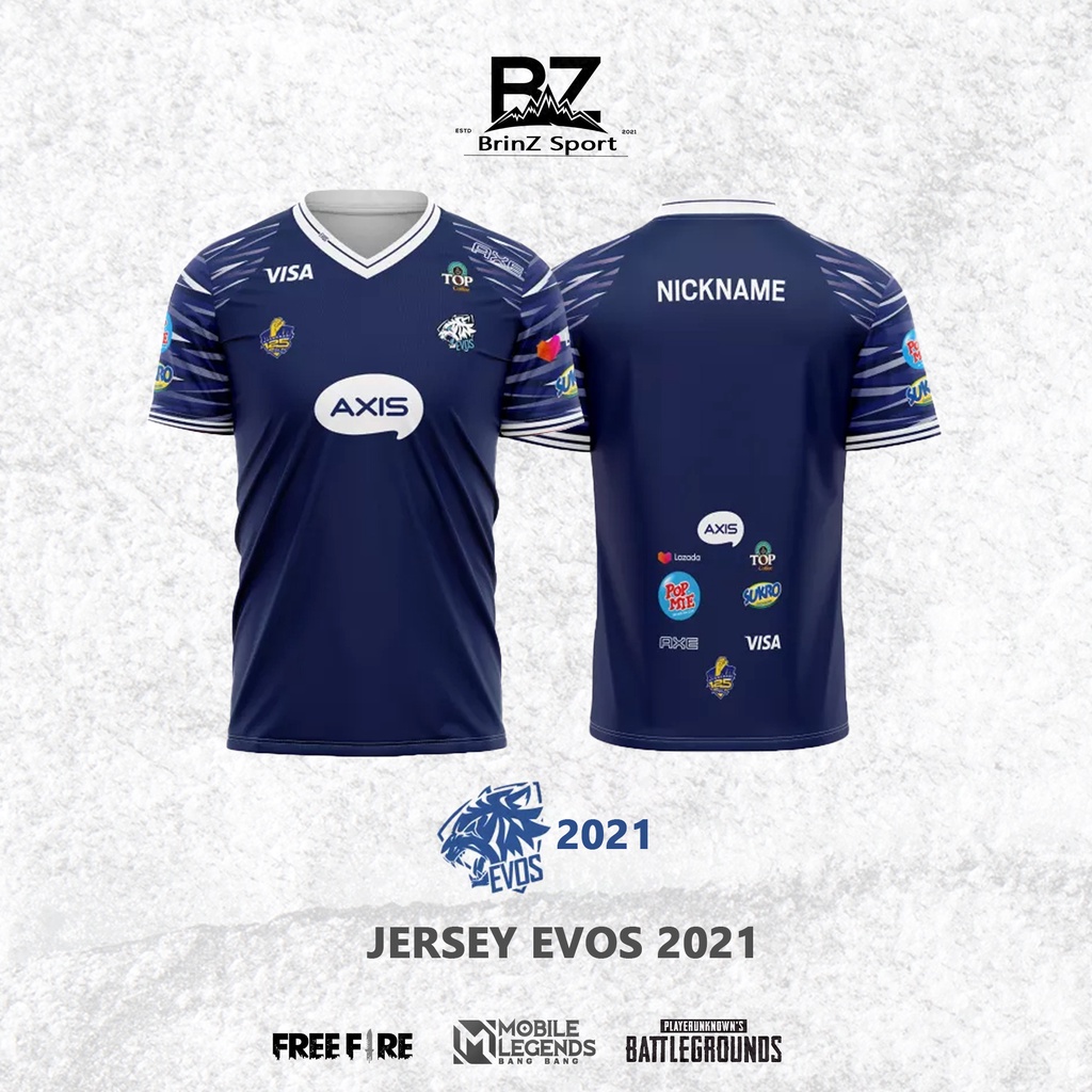 JERSEY KAOS EVOS 2021 DEWASA & ANAK GRATIS NICKNAME