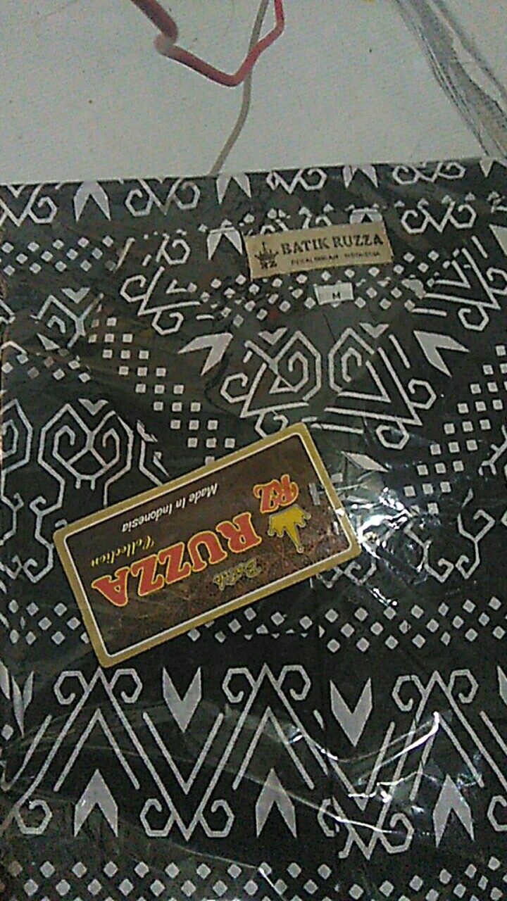 Ruzza Couple Batik Motif Semut Hitam Seragam Keluarga Size M L Xl
