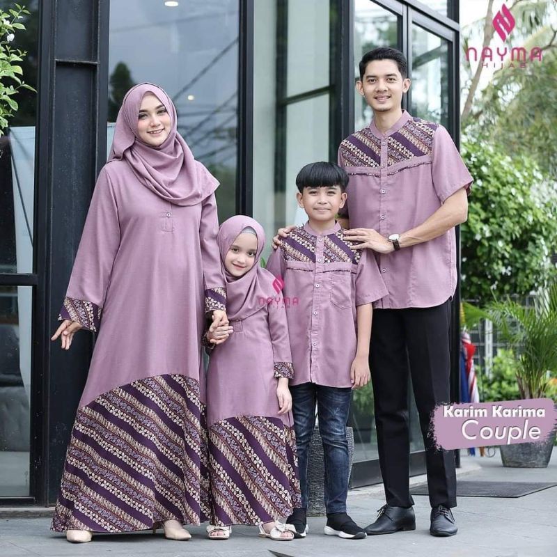 Karim Karima Couple Nayma Hijab / Sarimbit Keluarga Fania Hijab