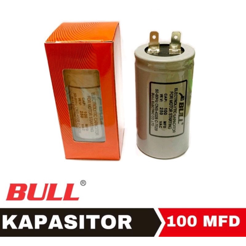 Kapasitor | capacitor 100 MFD BULL