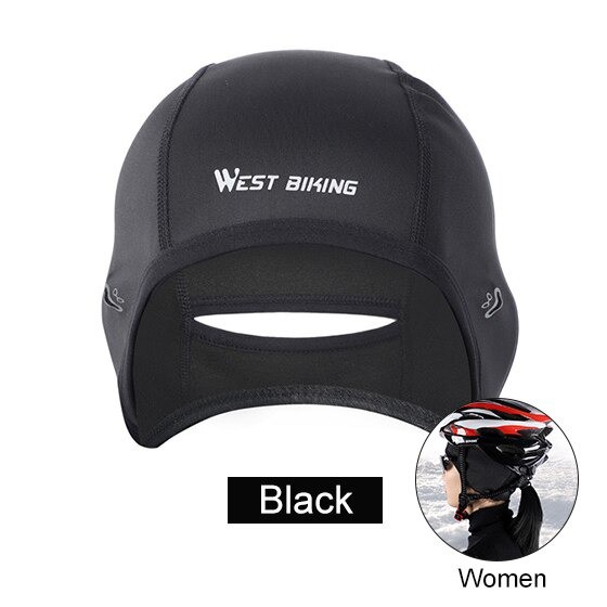 COD Topi Helm Sepeda Cycling Helmet Hat Winter Thermal Fleece Model for Women