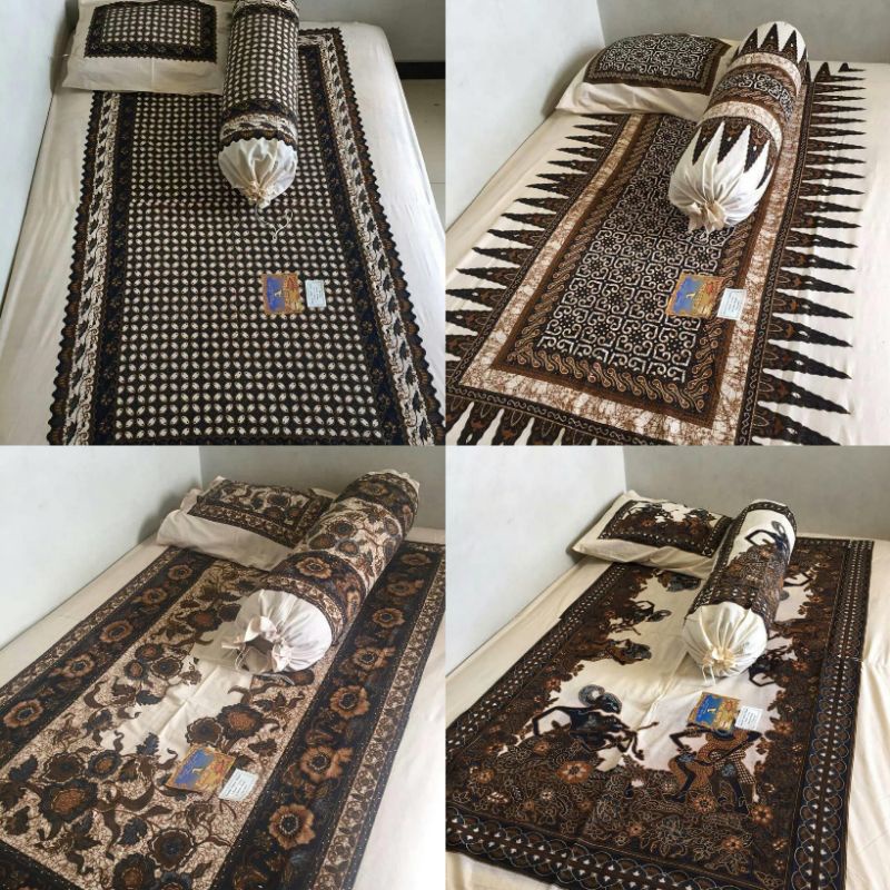 Sprei Batik Ukuran 90x200x20 Motif Batik Soga Pekalongan Bahan Katun Halus Terbaru