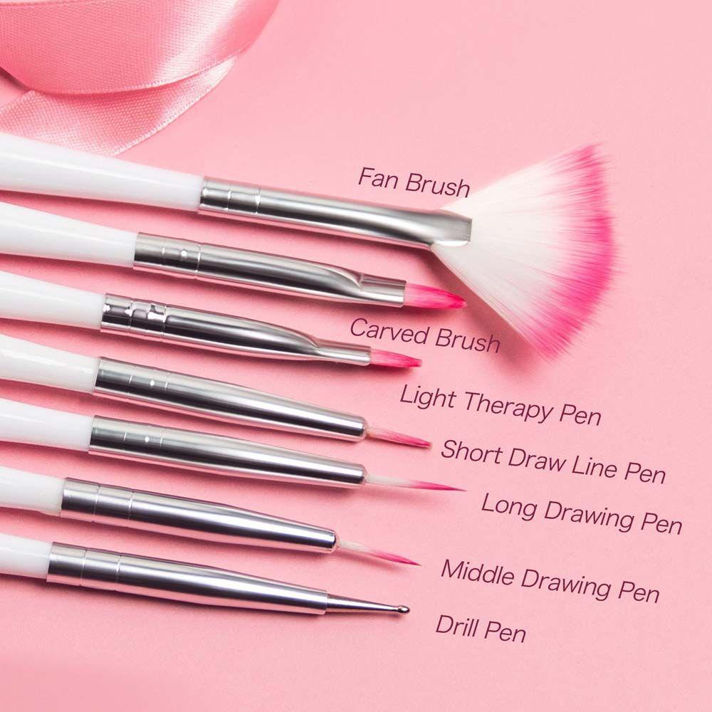 Mxbeauty Nail Art Lukisan Pena Ultra-Tipis Garis Alat Kecantikan Manicure 3D Nail Tips Pen Nail Dotting Pen