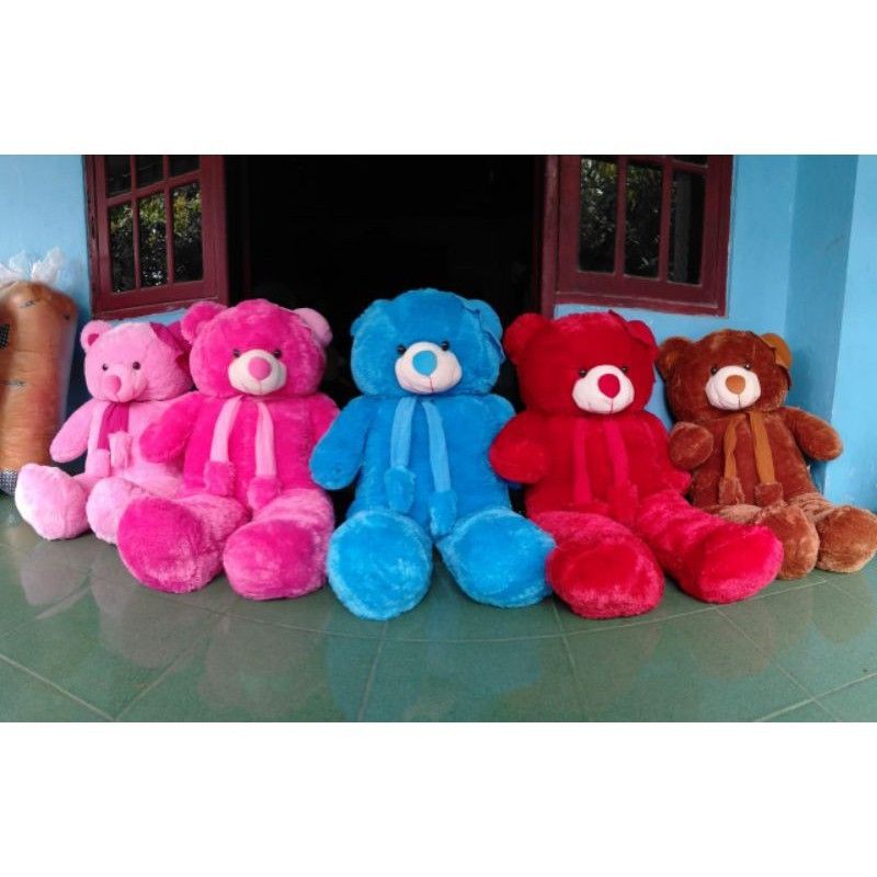 BONEKA BERUANG 1,2 M / BONEKA TEDDY BEAR TOPI JUMBO L BONEKA BERUANG TERMURAH TERLARIS