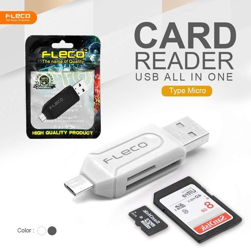 PROMO OTG CARD FLECO ORI USB3.0 MICRO / TYPE C TRANSFER DATA FOR ANDROID SMARTPHONE