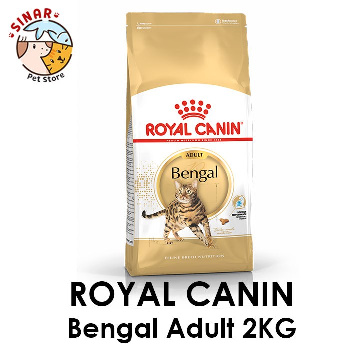 Royal Canin Bengal 2KG Adult Cat Makanan Kucing Dry Cat Food Pelet Pakan