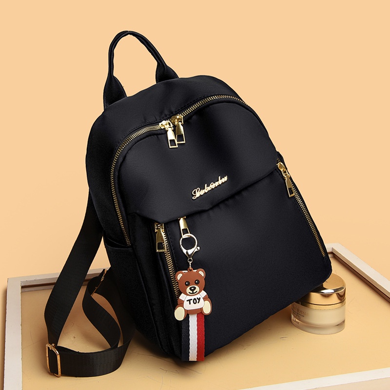 TAS RANSEL WANITA BACKPACK KOREA ANTI AIR HITAM RAMASA TA602B5 GENDONG PUNGGUNG SEKOLAH KULIAH KERJA IMPORT CEWEK REMAJA KEKINIAN MINI PREMIUM BATAM