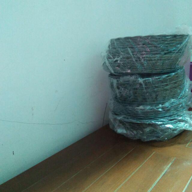 Jual !!! Piring Plastik Anyaman Rotan