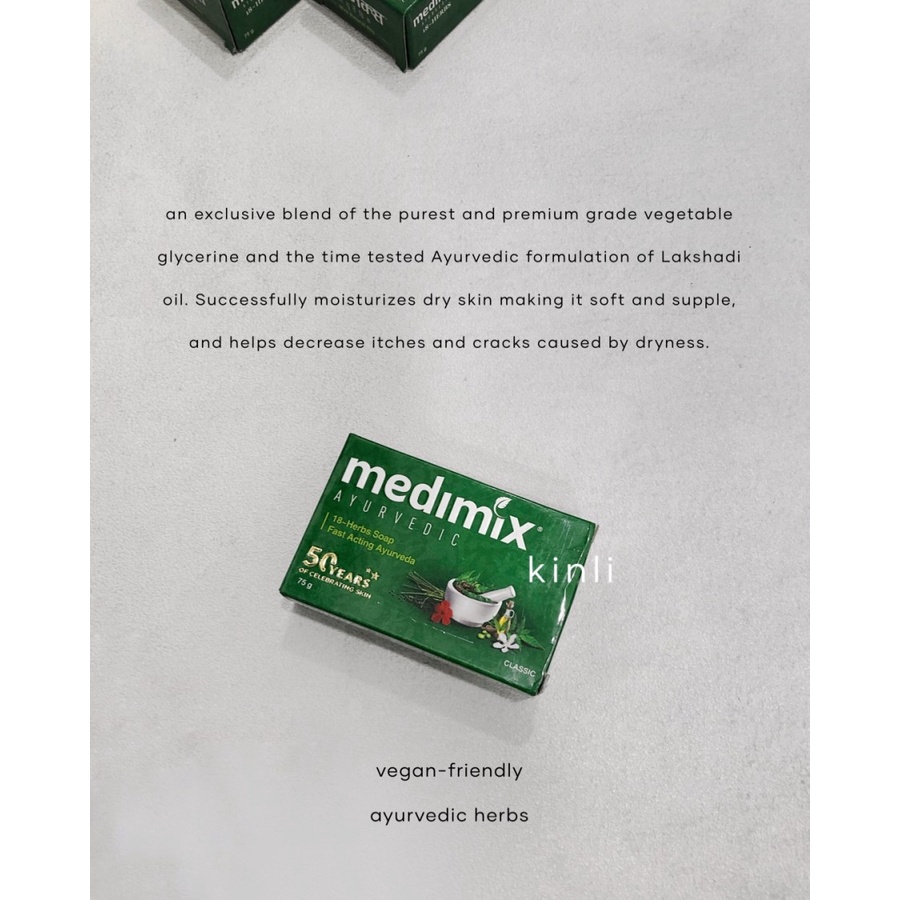 medimix ayurvedic 18 herbs soap bar fast acting ayurveda vegan