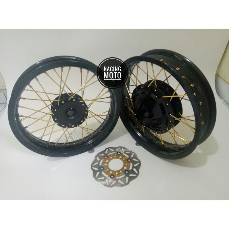 sepaket velg vario110-vario125-vario150-beat-scoopy-spacy-velg-ring14x215-250-plus-cakram-komplit