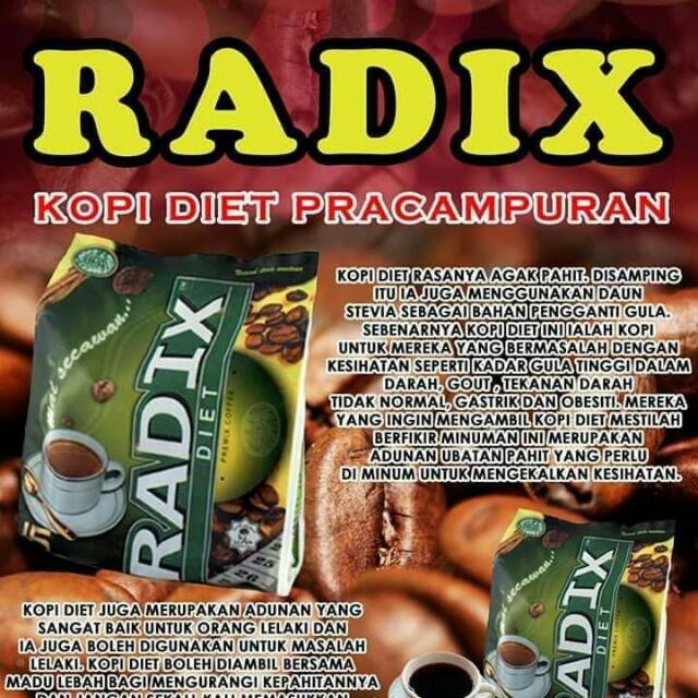 

Kopi radix diet