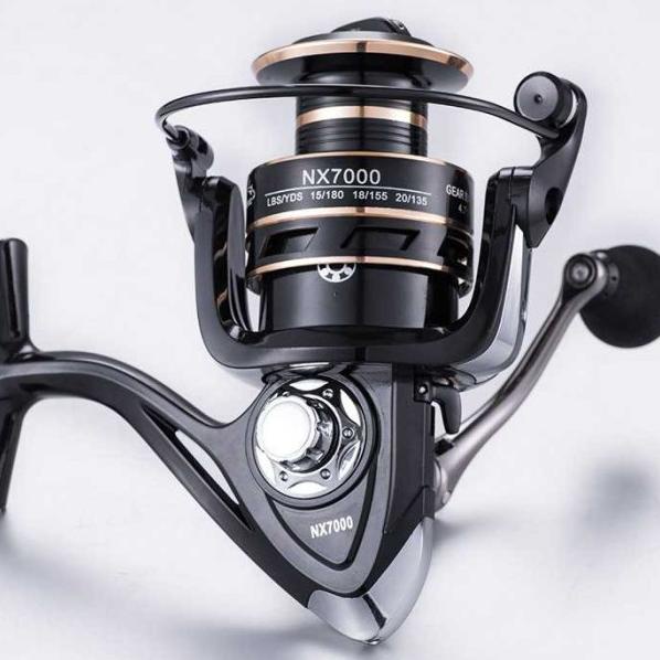 Gulungan Katrol Rel Pancing Power Handle Shimano Laut Metal NX6000 Ori