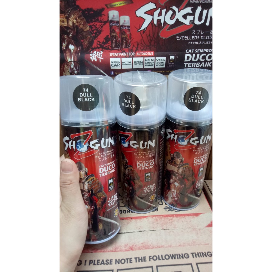 pilox pilox cat semprot duco shogunz shogun z dull black 74 400cc hitam doff dop