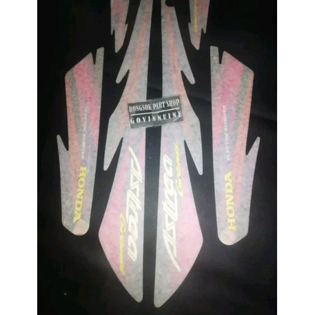 striping stiker sticker lis honda astrea grand grend gran gren 97 98 1997 1998 merah ping hitam orig