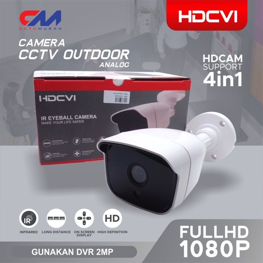 CCTV CAMERA OUTDOOR HDCVI HD-2033 2MP 4 IN 1