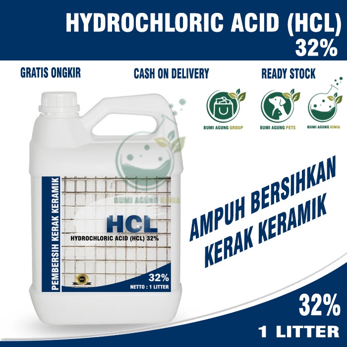 Jual Hcl Pembersih Keramik Lantai Kamar Mandi Kerak Dan Porselen