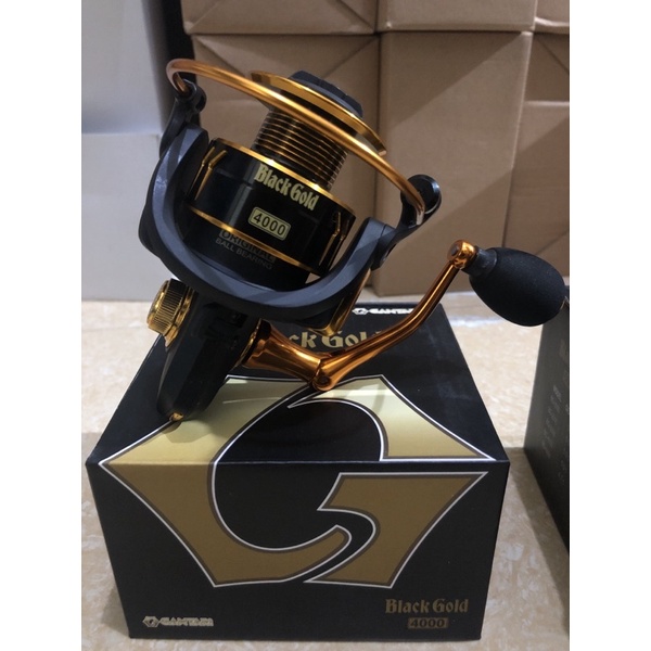 Reel Pancing Power Handle Murah Gantari Black Gold 1000-6000