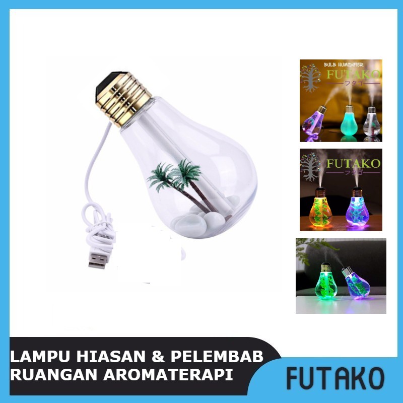 FUTAKO Bulb Humidifier Lampu Hiasan dan Pelembab Ruangan Aromaterapi W04