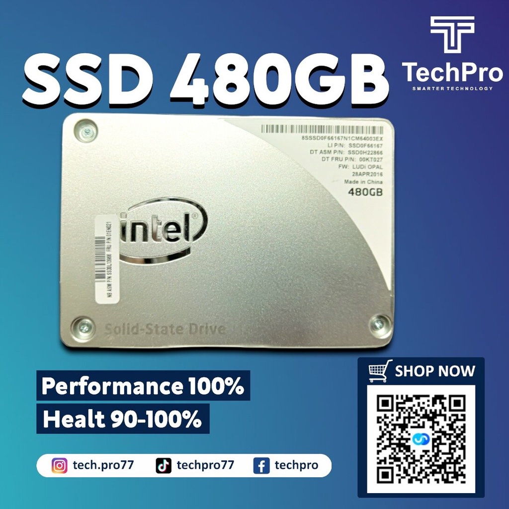 SSD 480gb Seken Intel