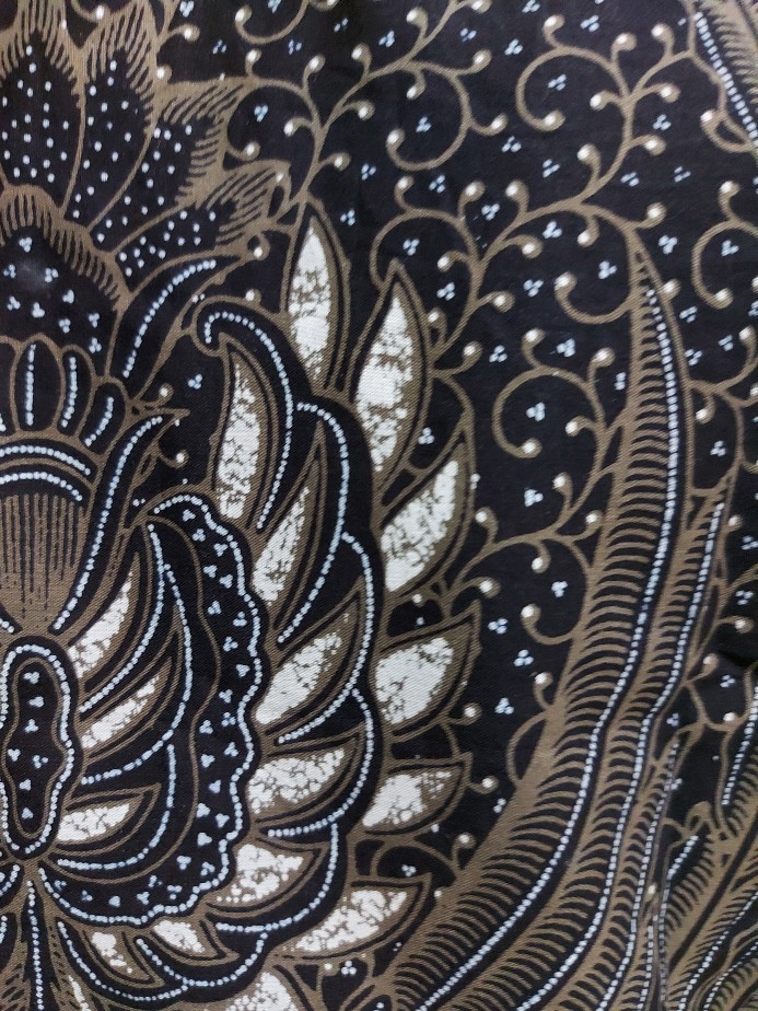 Peksi Mocca Pendek Kemeja Batik Pria Katun Primisima Full Furing