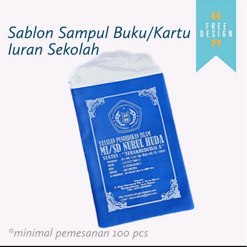 

Sablon Sampul Buku / Kartu Iuran Sekolah