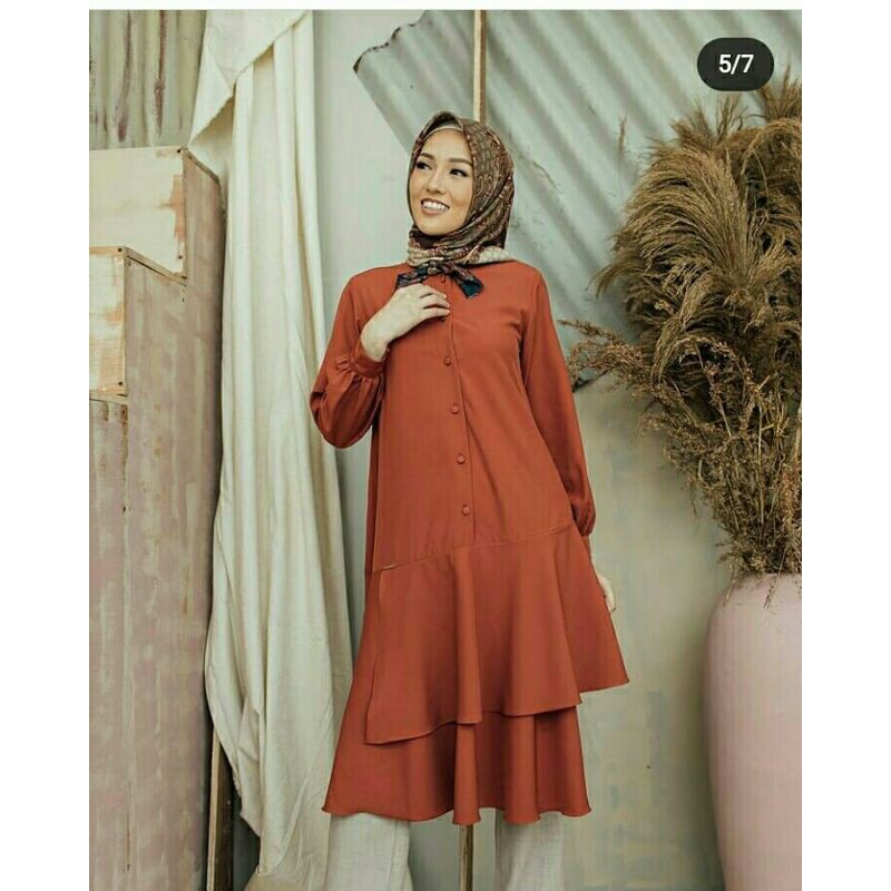 BIANCA TUNIK TANGERINE L KLAMBY