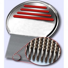 Metal Nit Lice Comb / Sisir Kutu - Silver