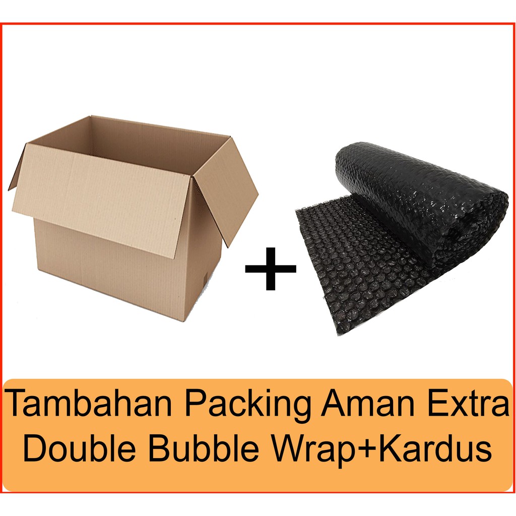 Packing Super Double Extra Aman Bubble Wrap Dan Kardus tambahan