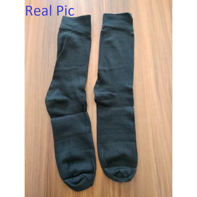 Kaos Kaki Pria Polos Pendek Hitam Spandek Hangat Grosir Satuan dan Lusinan Blackkelly