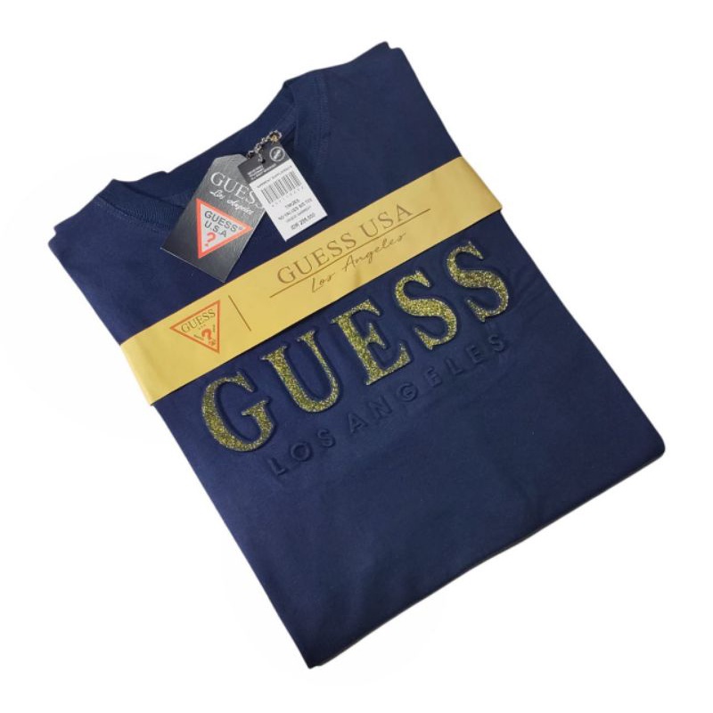 KAOS TSHIRT PRIA GUESS TIMBUL/EMBOS WARNA BAJU KAOS GUESS COTTON PREMIUM