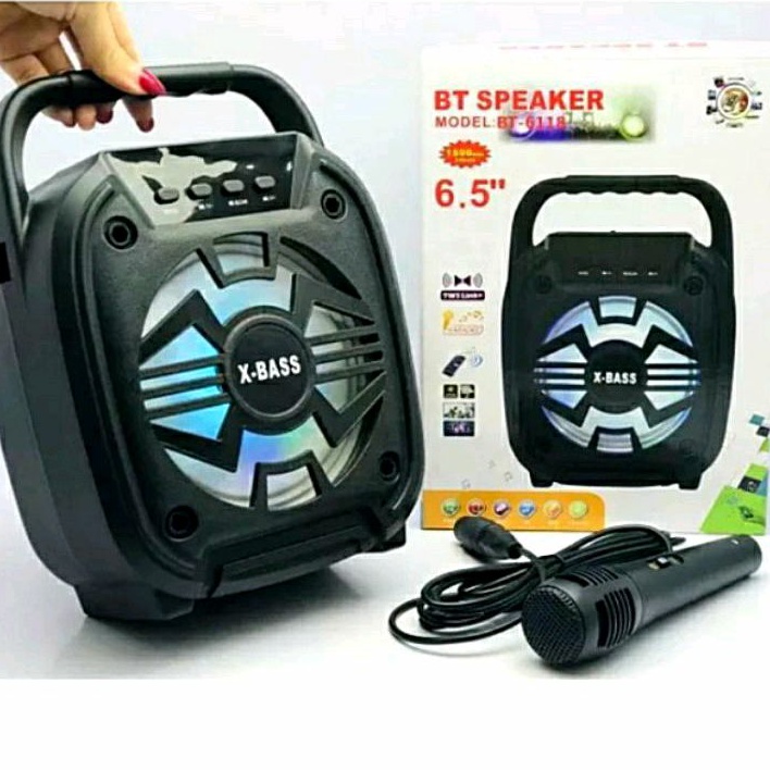 Musik Box Bluetooth Karaoke XBass 6118 Full Bass