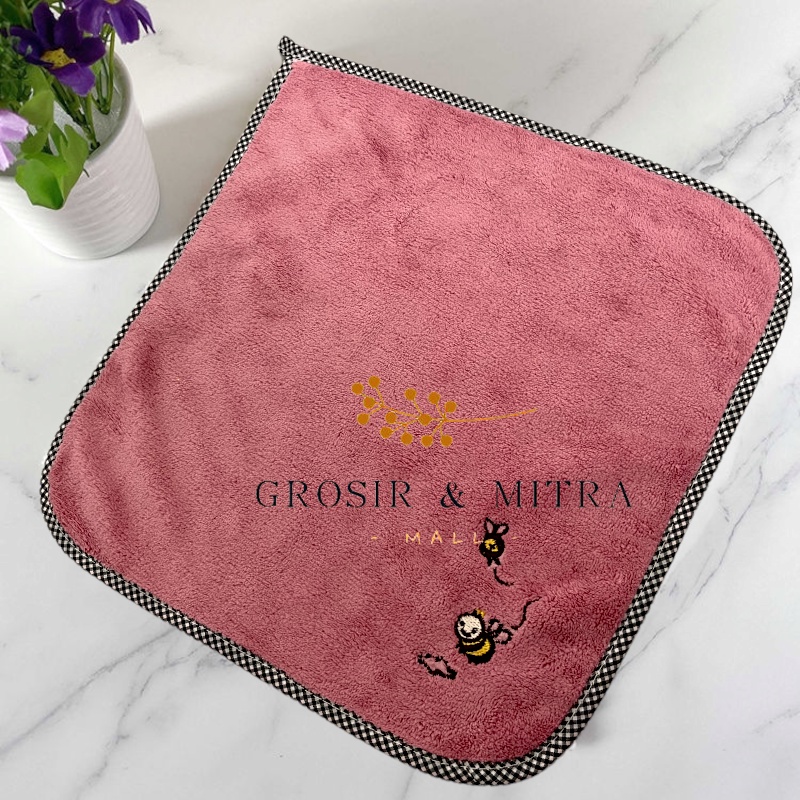 Handuk Serbaguna Handuk Bayi Perlengkapan Ibu Anak Perlengkapan Dapur Perlengkapan Kamar Mandi Serbet Lap Tangan Kain Lap Piring Serbet Lap Lebah Berdaya Serap Tinggi Berkualitas Ukuran 30x30CM
