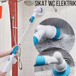 Sikat Wc Elektrik Lantai Dinding Kamar Mandi Gagang Panjang Pel Otomatis