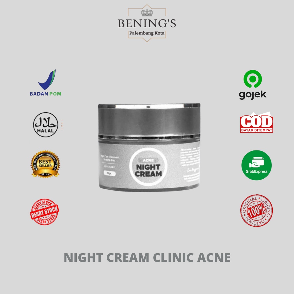 BENINGS SKINCARE by DR.OKY PRATAMA / PAKET ACNE-NIGHT CREAM CLINIC